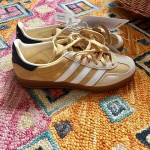 adidas Women's Sneakers in Tan and White
